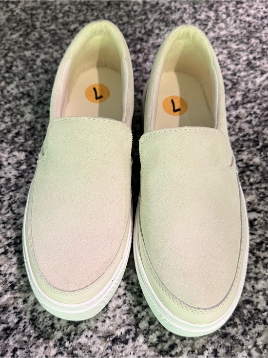 UGG Shoes - UGG Cream Suede Slip-On Sneakers
